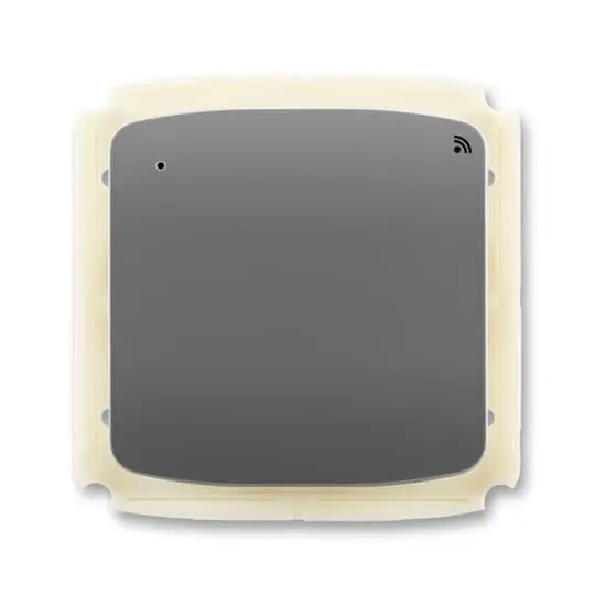 vysílač RF signálu s krátkocestným ovladačem, nástěnný, 868 MHz, kouřová šedá, design TANGO